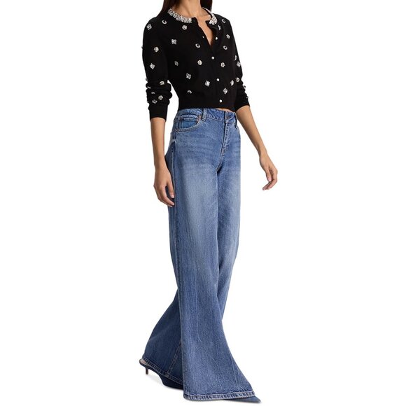 Alice and Olivia Dollie Embellished Cardigan Sweater - Picture 5 of 6